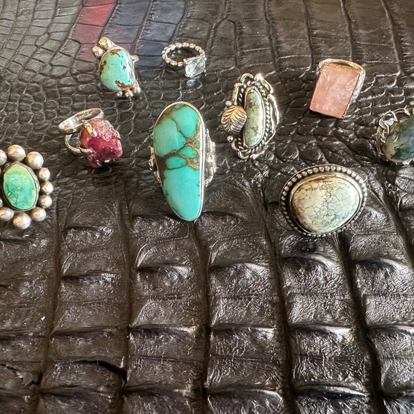 Pandora Sterling and Blue Topaz Ring - Picture 6 of 6